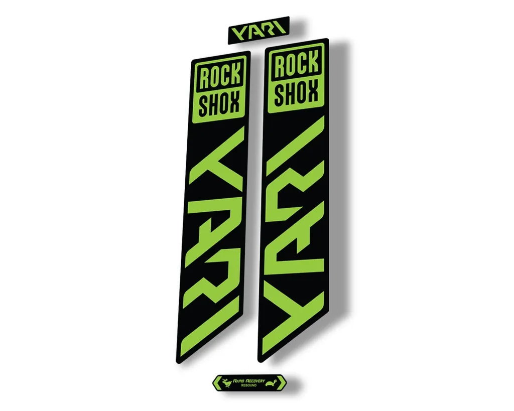 Rock Shox YARI 2021 Fork Decal Mountain Bike Cycling Sticker Adhesive Green - 1