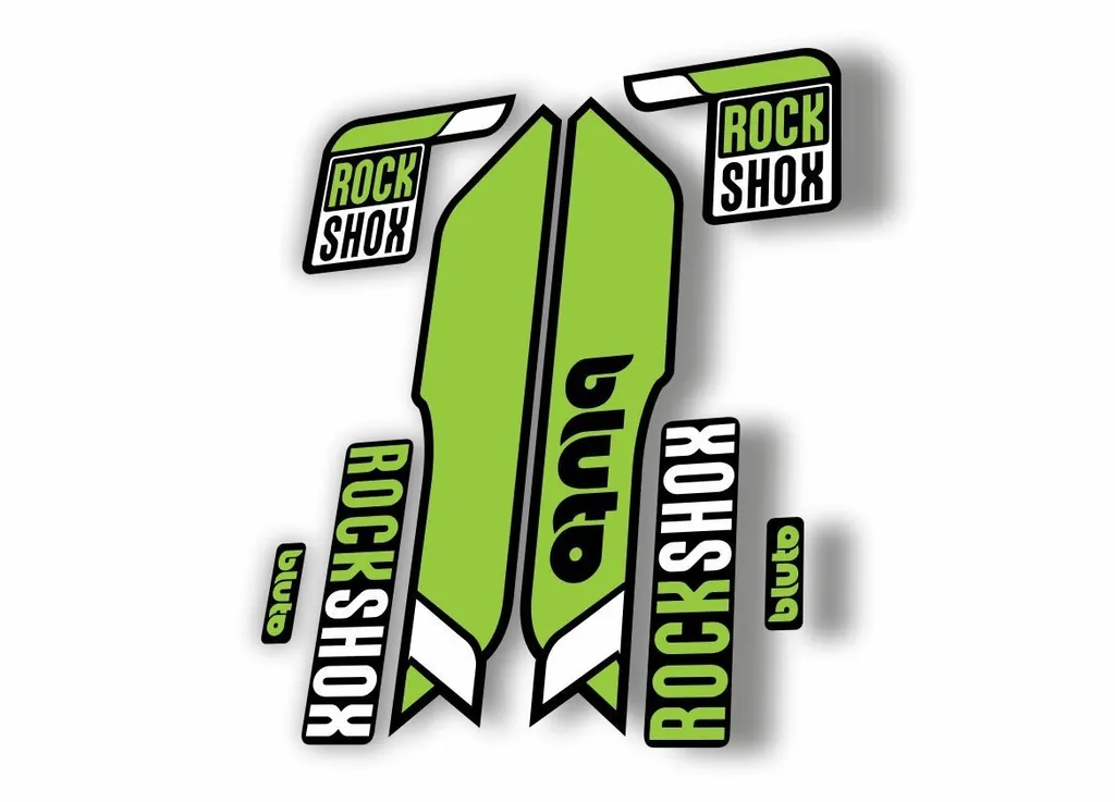 Rock Shox BLUTO 2016-17 Mountain Bike Cycling Fork Decal Sticker Green - 1