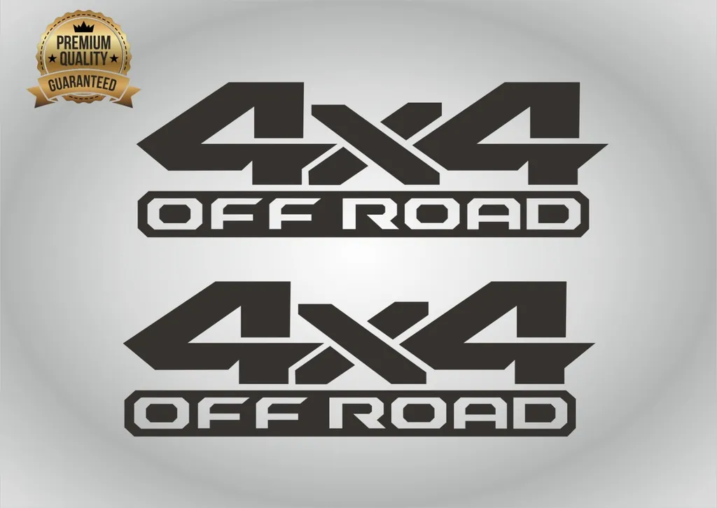 4x4 Decals Compatible with Dodge Ram 1500 2500 3500 Power Wagon 2pcs - 1