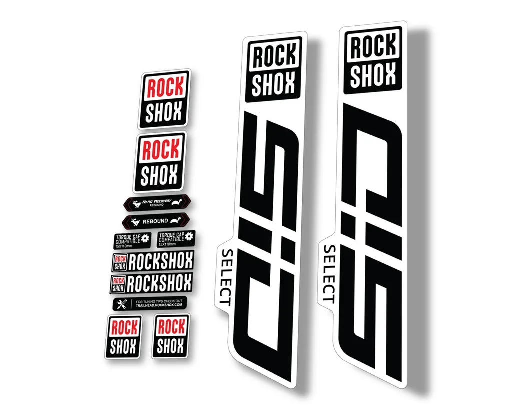 Rock Shox SID 2021 Select Mountain Bike Cycling Decal Sticker Adhesive Black - 1