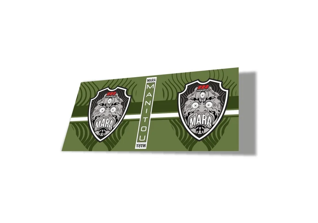 Manitou Mara 2020 Rear Shock Suspension Factory Sticker Decal Olive - 1