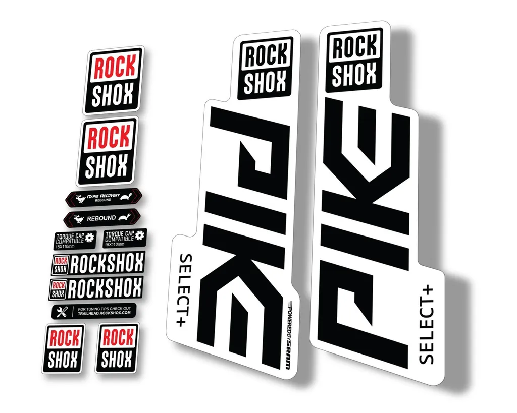 Rock Shox PIKE 2020 Select Plus + Mountain Bike Cycling Decal Sticker Black - 1