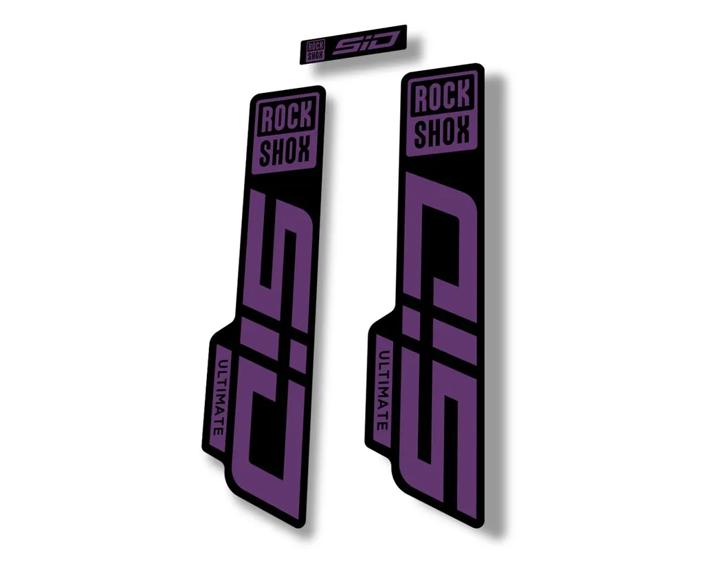 Rock Shox SID 2021 ULTIMATE Fork Decal Mountain Bike Cycling Sticker Purple - 1