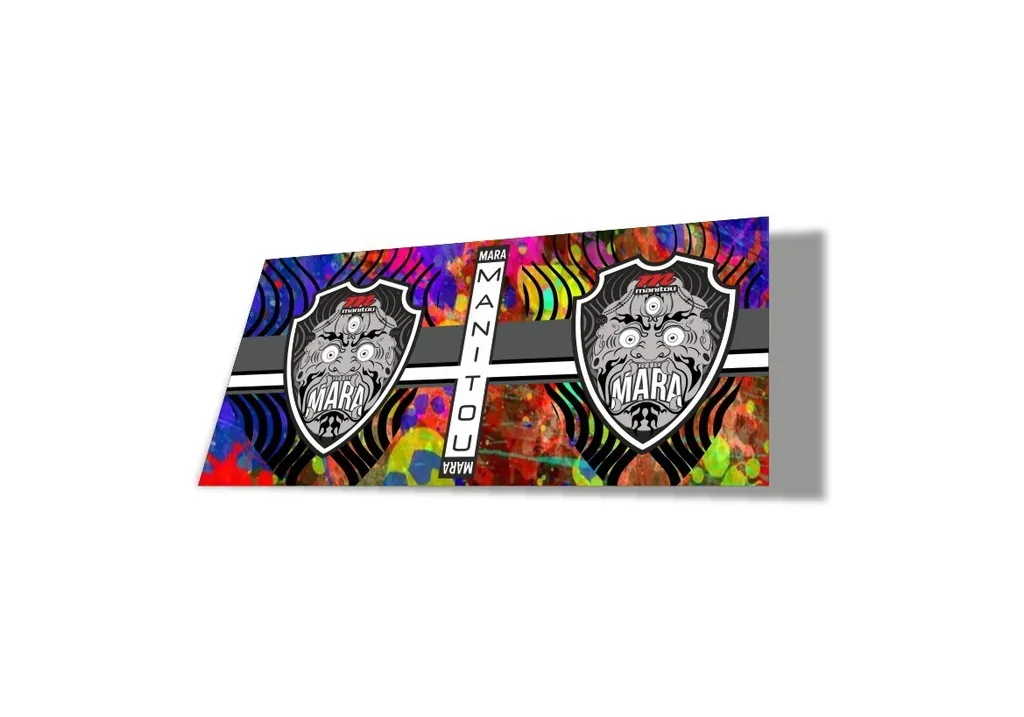 Manitou Mara 2020 Rear Shock Suspension Factory Sticker Decal Oil Slick - 1