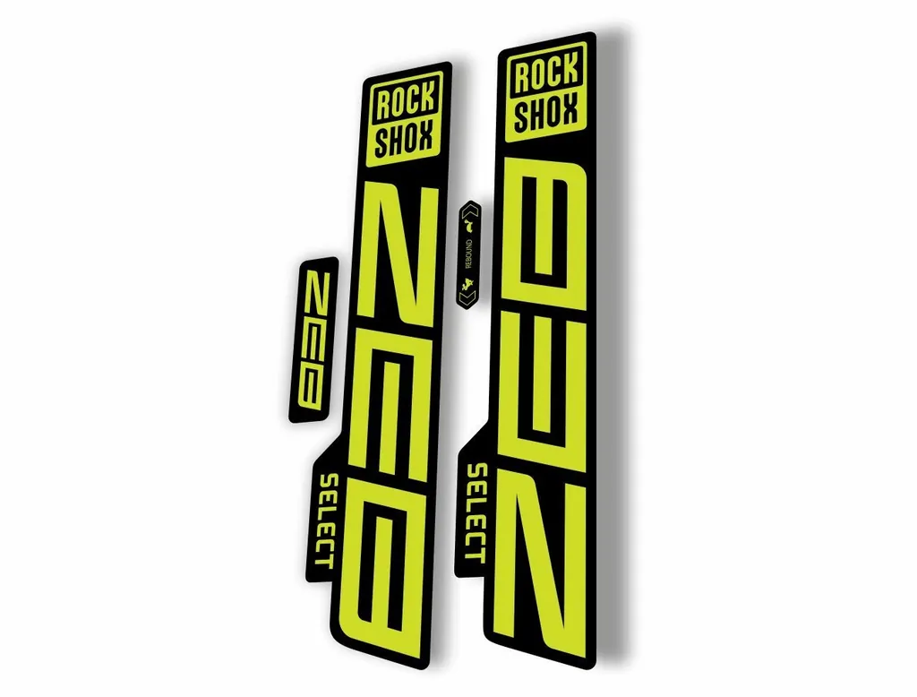 Rock Shox ZEB 2021 Select Mountain Bike Cycling Decal Sticker Lime Green - 1