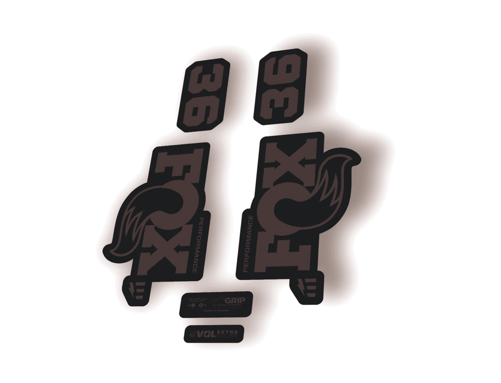 FOX 36 Performance E-Optimized 2026 Fork Factory Decal Sticker Adhesive Gray - 1