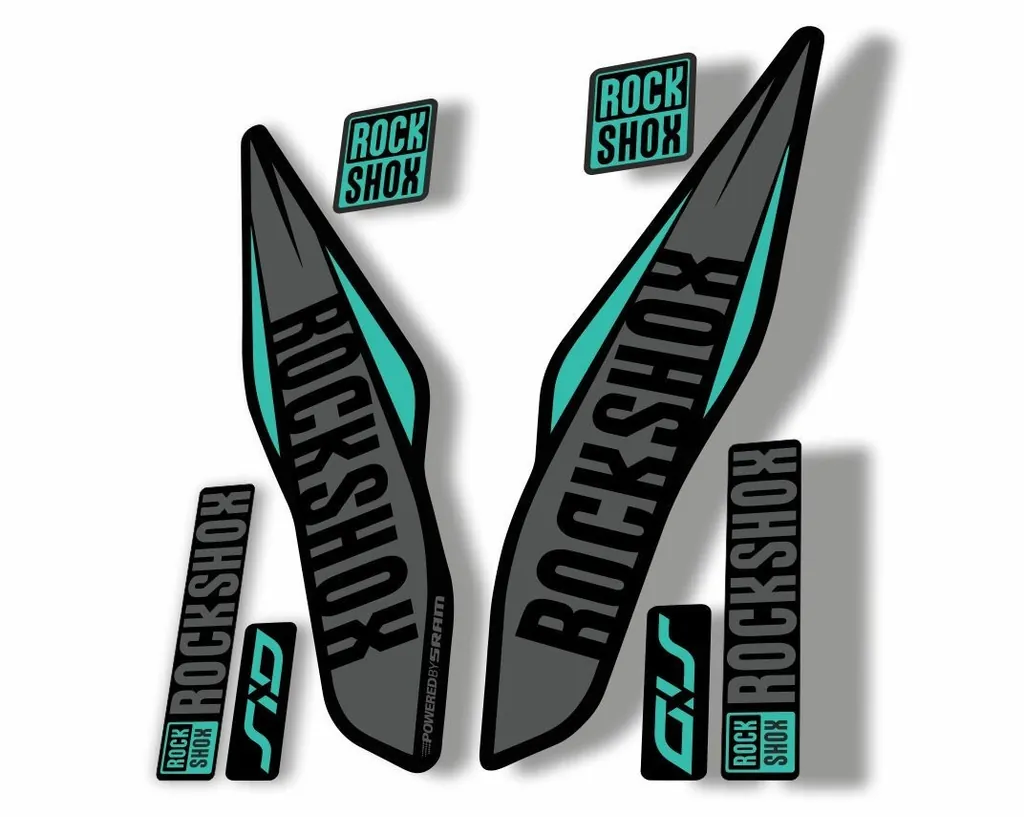 Rock Shox SID 2017 Mountain Bike Cycling Fork Decal Sticker Adhesive Gray 1 - 1