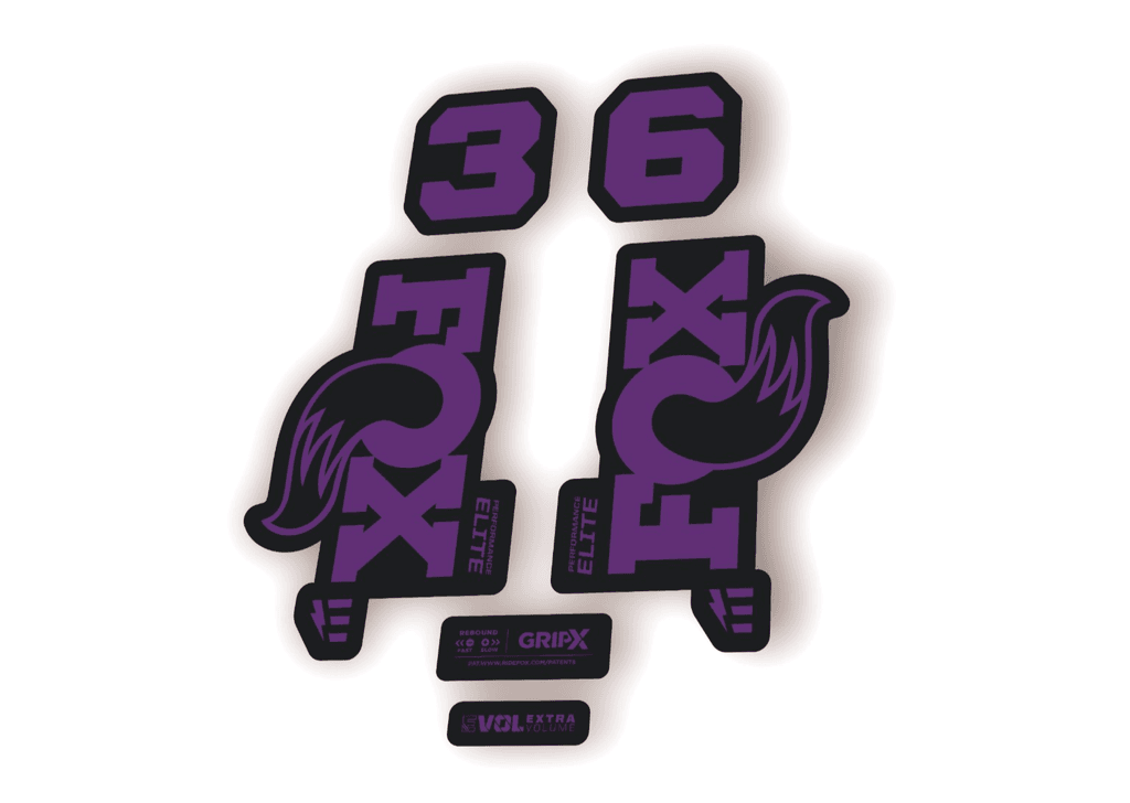 FOX 36 Elite E-Optimized 2026 Fork Factory Decal Sticker Adhesive Purple - 1