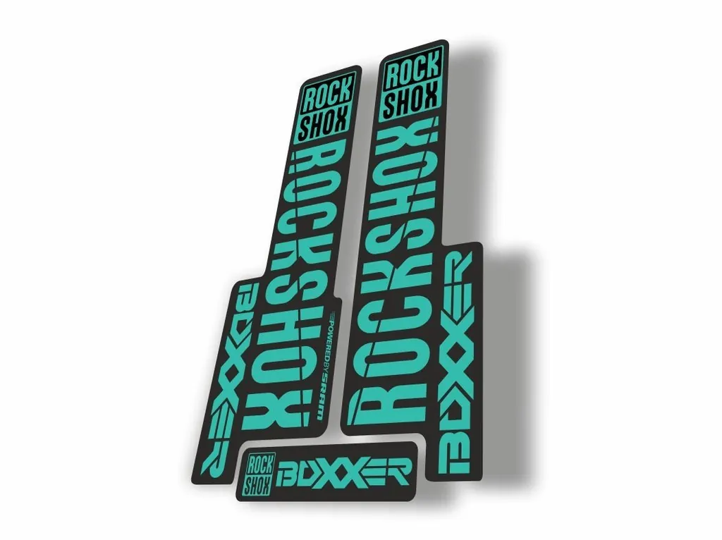 Rock Shox BOXXER 2018 Mountain Bike Cycling Decal Kit Sticker Adhesive Dolphin - 1