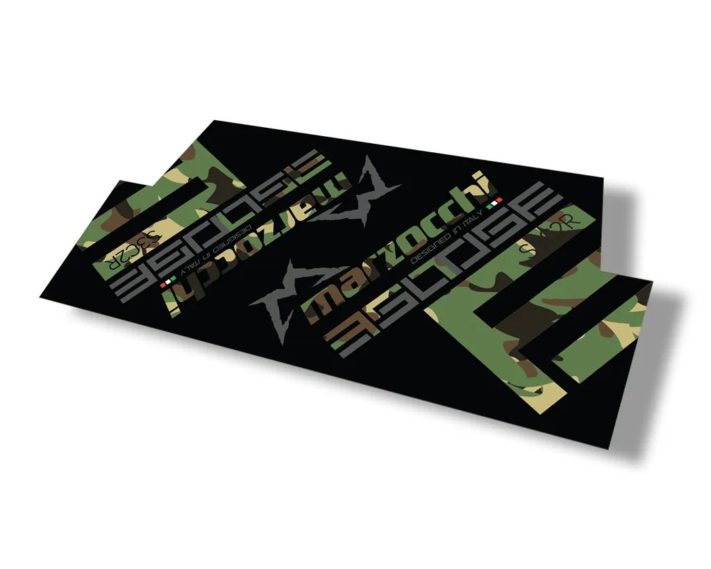 Marzocchi 350 S3C2R 2018 Rear Shock Sticker Decal Kit Adhesive Camo - 1