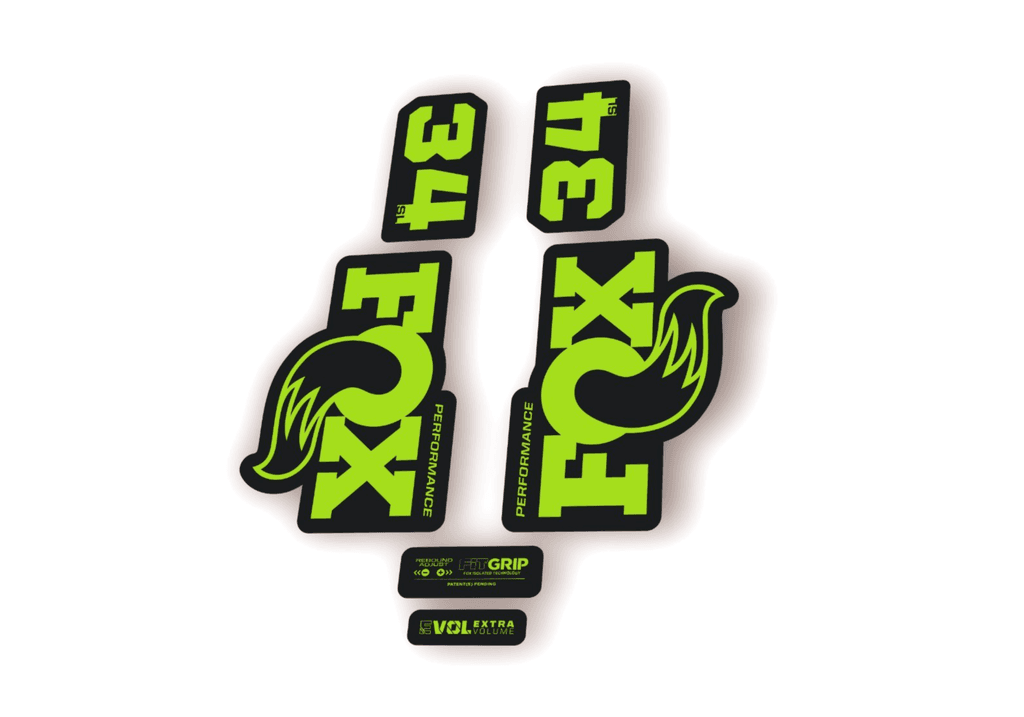 FOX 34 SL Performance 2026 Fork Factory Decal Sticker Adhesive Green - 1