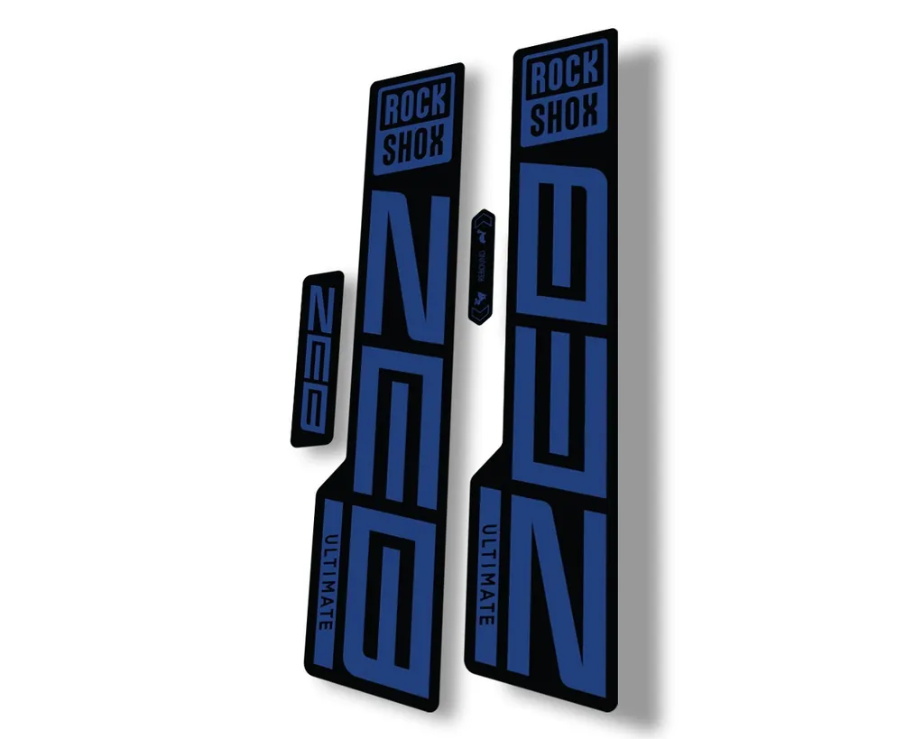Rock Shox ZEB 2021 ULTIMATE Mountain Bike Cycling Decal Sticker Adhesive D. Blue - 1