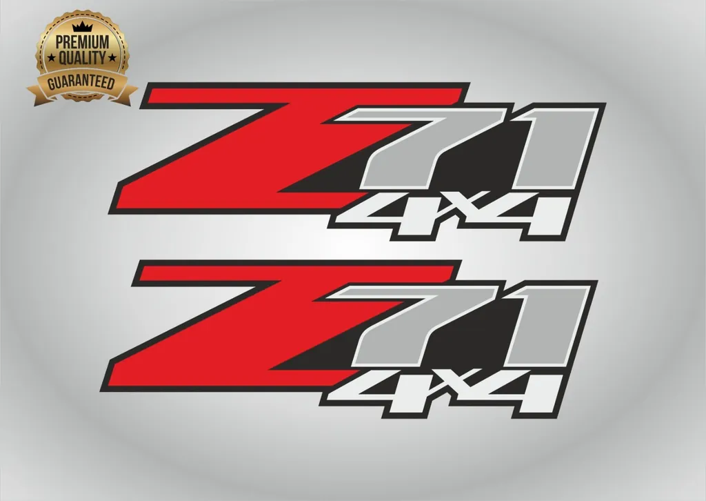 Truck Vinyl Stickers Compatible with 2011 Chevy Silverado Z71 4x4 1500 2500 HD - 1