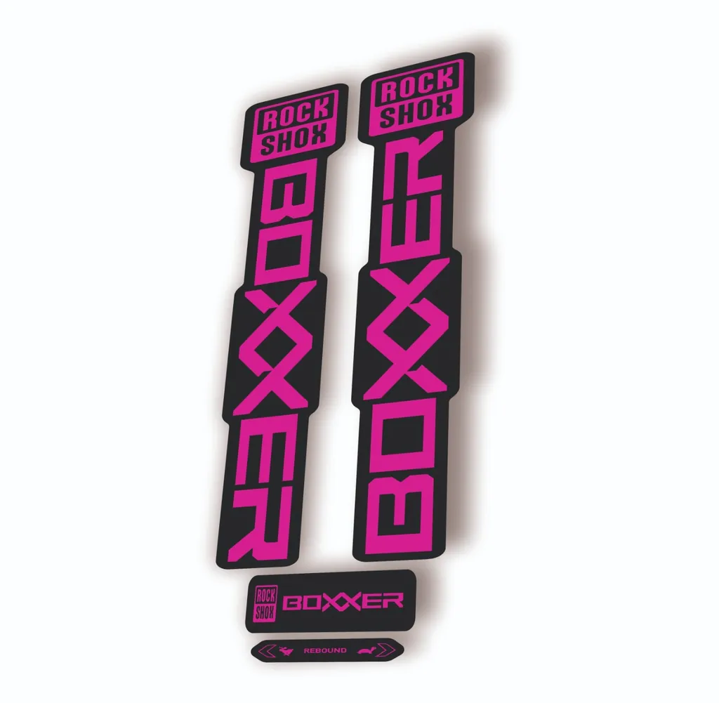 Rock Shox BOXXER 2024 ULTIMATE Mountain Bike Cycling Decal Adhesive Pink - 1