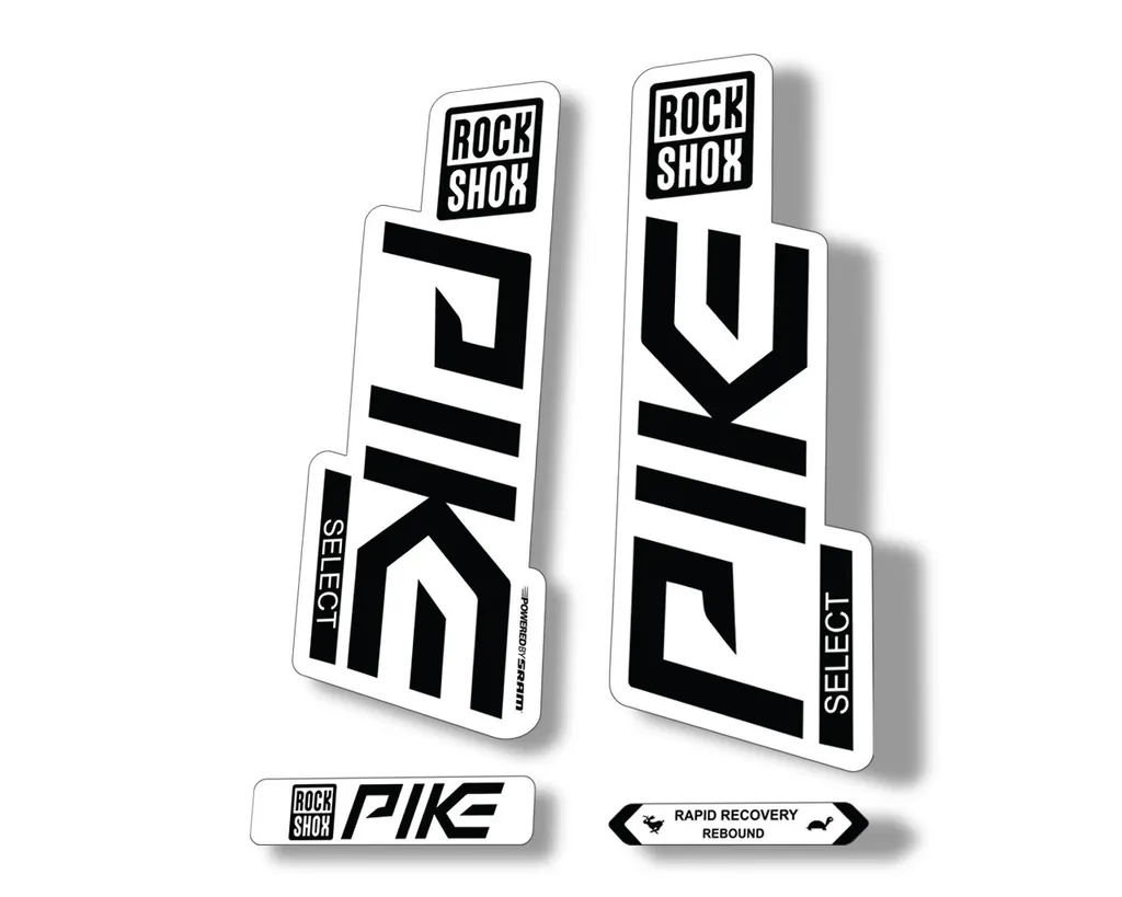 Rock Shox PIKE SELECT 2020 Fork Decal Mountain Bike Cycling Sticker Black - 1