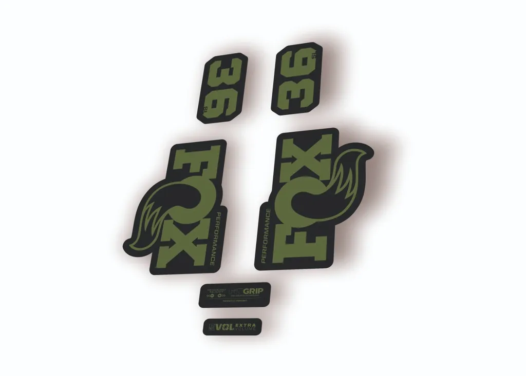 FOX 36 SL Performance Factory 2026 Fork Decal Sticker Adhesive Olive - 1