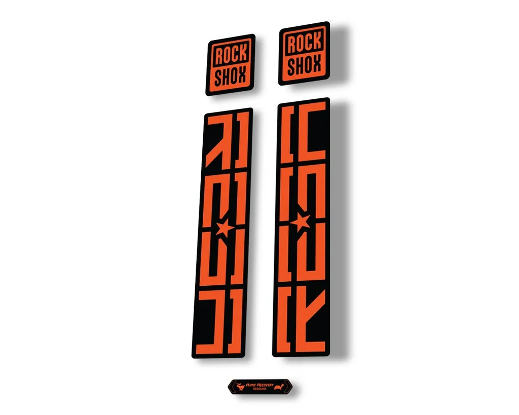 Rock Shox REBA 2020 Fork Decal Mountain Bike Cycling Sticker Adhesive Orange - 1