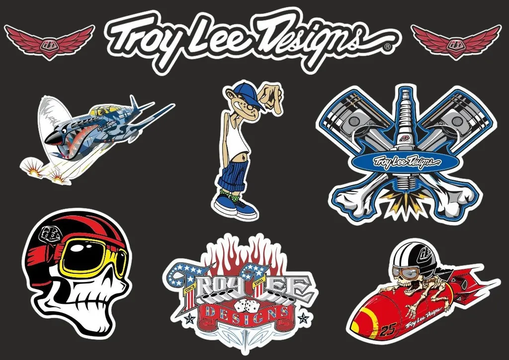 Troy Lee Designs Bike Bicycle Frame Decal Stickers Graphic Adhesive Set Vinyl #6 - 1