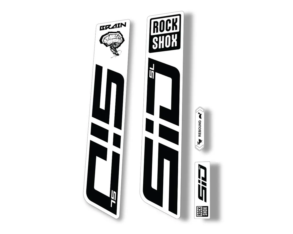 Rock Shox SID SL Brain 2021 Mountain Bike Cycling Decal Sticker Adhesive Black - 1