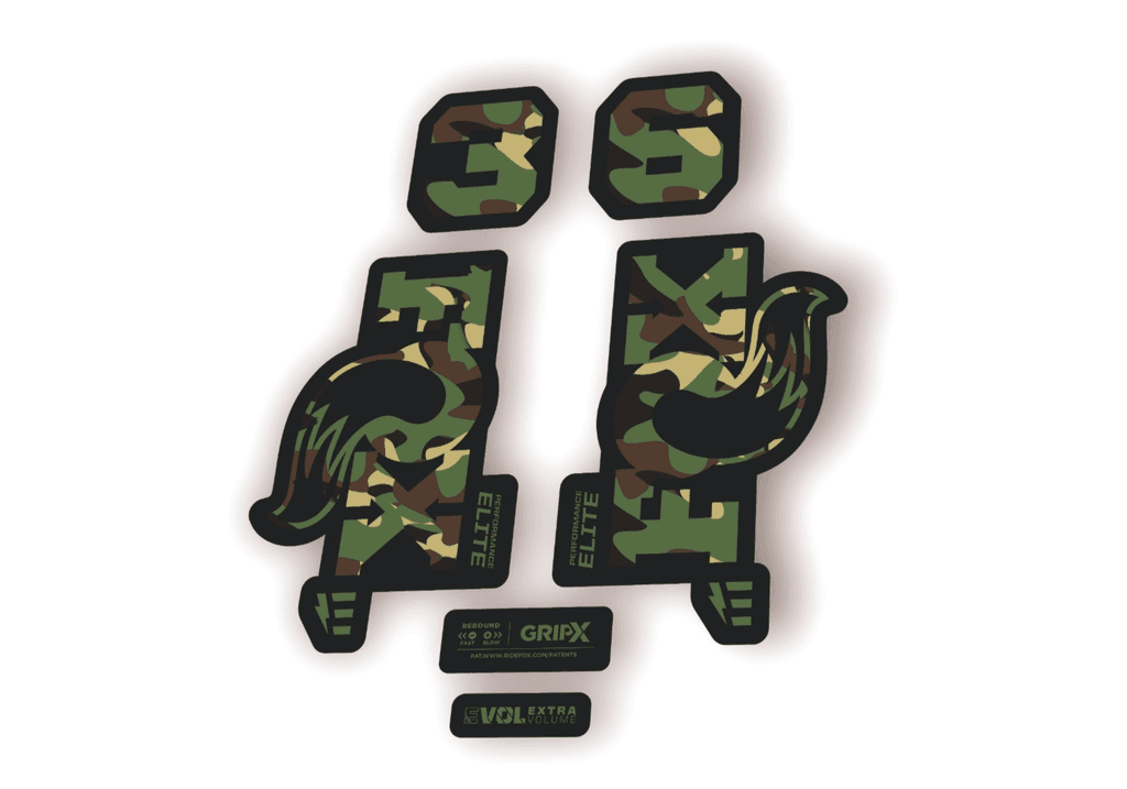 FOX 36 Elite E-Optimized 2026 Fork Factory Decal Sticker Adhesive Camo - 1