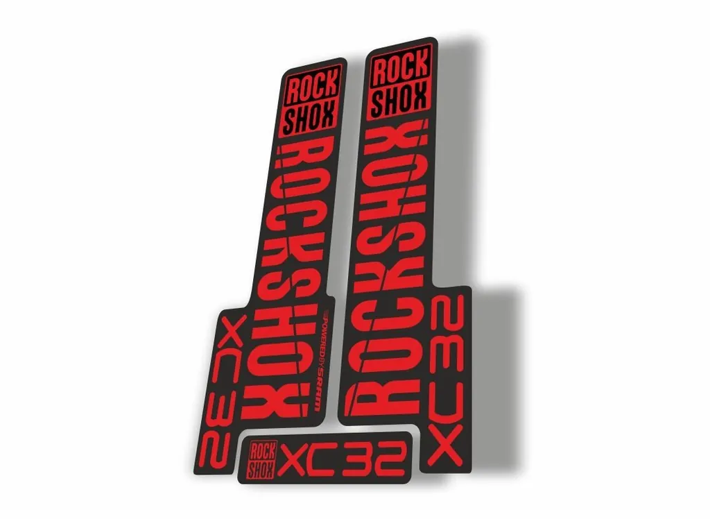 Rock Shox XC32 2018 Fork Decal Mountain Bike Cycling Sticker Adhesive Red - 1