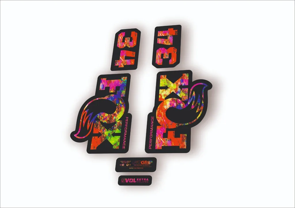 FOX 34 SL Performance 2026 Fork Factory Decal Sticker Adhesive Oil Slick - 1