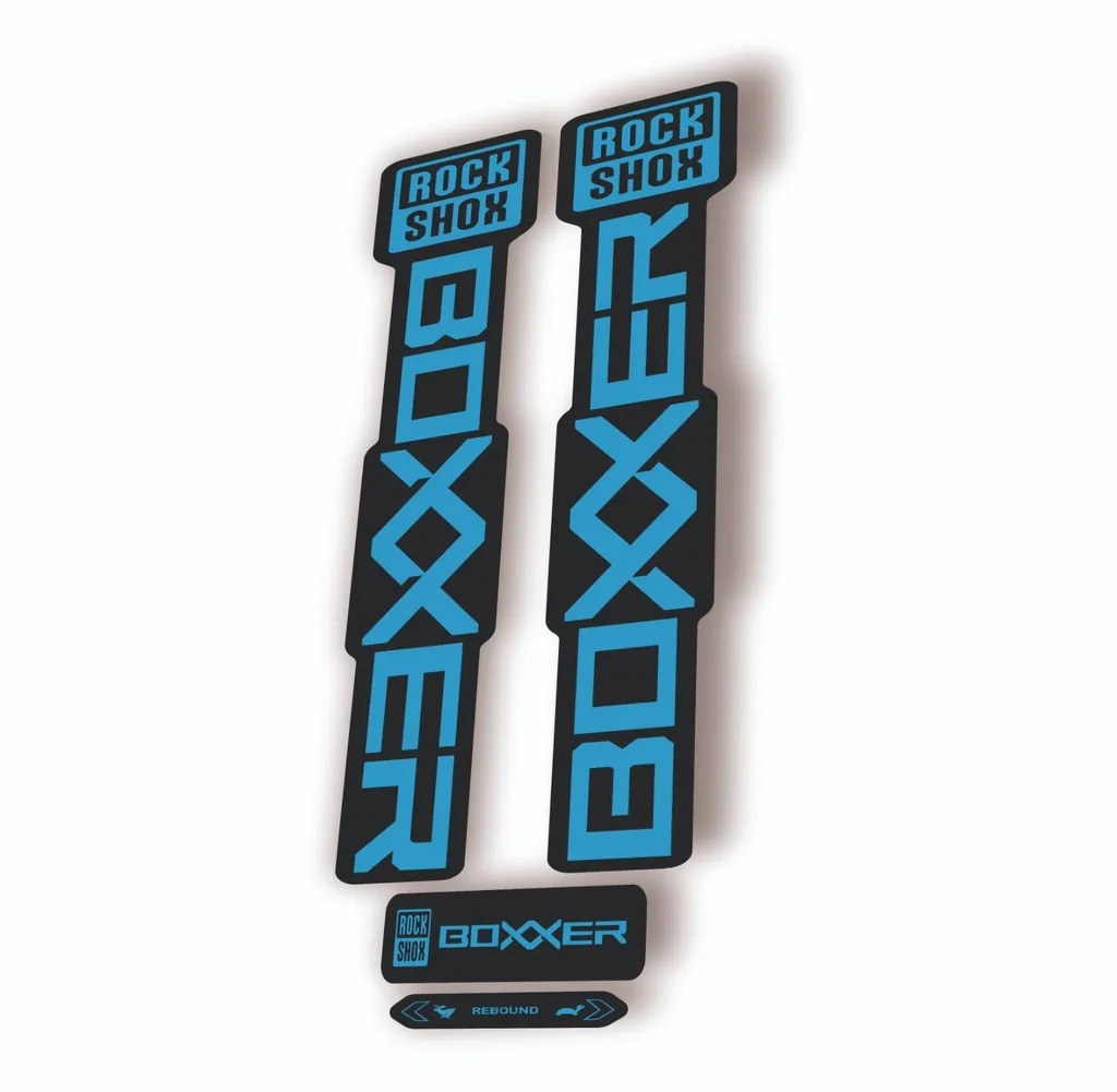 Rock Shox BOXXER 2024 ULTIMATE Mountain Bike Cycling Decal Adhesive Blue - 1