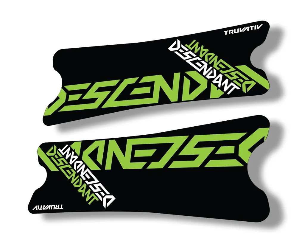 Truvativ 2018 Dexcendant Crank Set Stickers Decals MTB Bicycle 2Pcs Green - 1