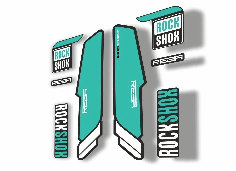 Rock Shox REBA 2015-17 Fork Decal Mountain Bike Cycling Sticker Adhesive Dolphin - 1