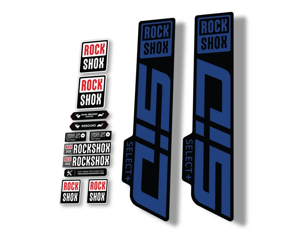 Rock Shox SID 2021 Select + (Plus) Mountain Bike Cycling Decal Sticker Blue - 1