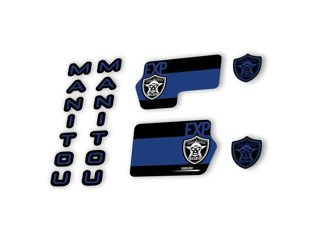 Manitou Circus Expert 2020 Fork Suspension Decal Kit Sticker Dark Blue - 1