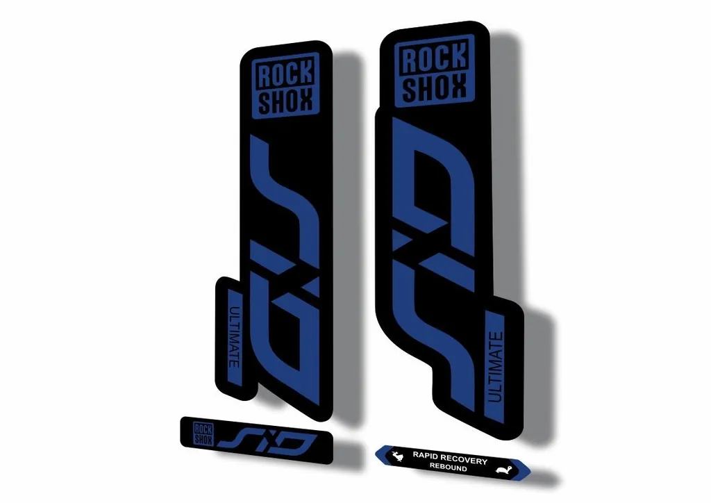 Rock Shox SID 2020 ULTIMATE Mountain Bike Cycling Decal Adhesive Sticker D. Blue - 1