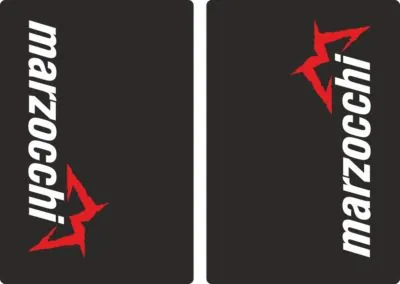 Marzocchi Suspension Bike Upper Fork Decal Sticker Graphic Set Adhesive Black - 1