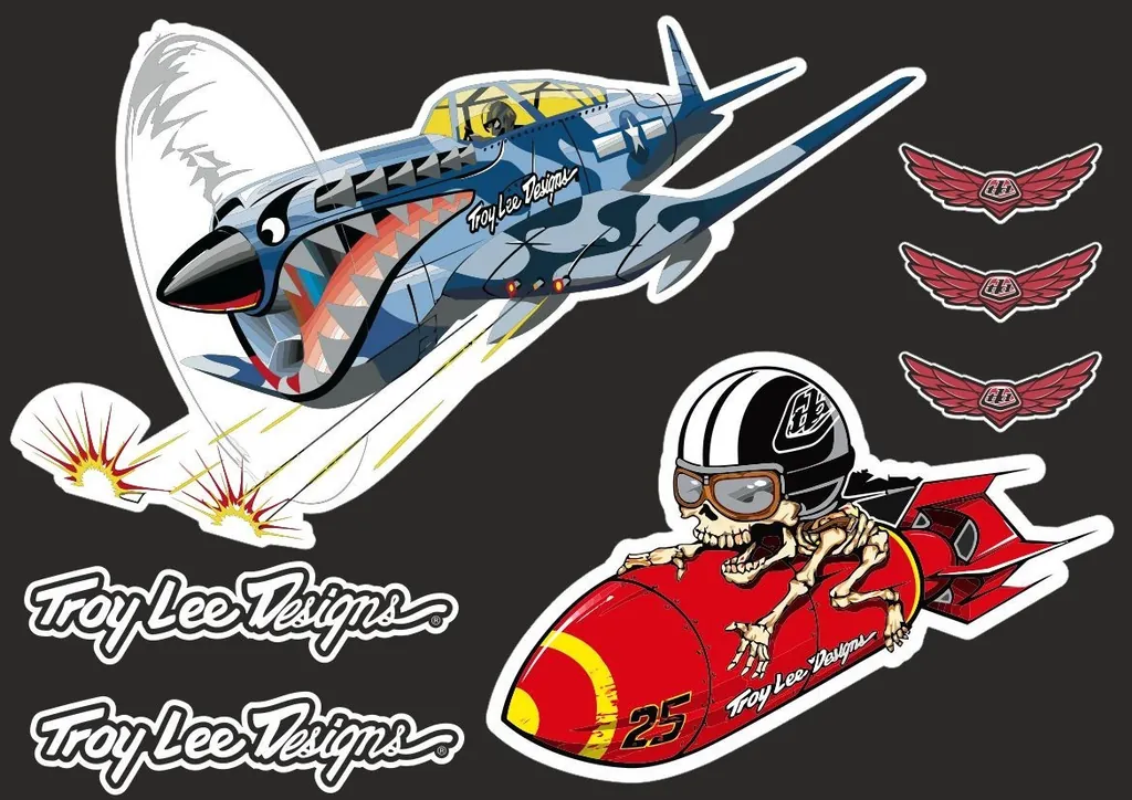 Troy Lee Designs Bike Bicycle Frame Decal Sticker Graphic Adhesive Set Vinyl #17 - 1