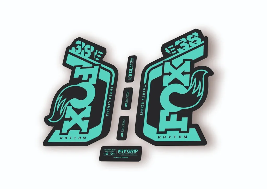 Fox 38 Rhythm E Bike 2024 Fork Suspension Factory Decal Sticker Adhesive Dolphin - 1