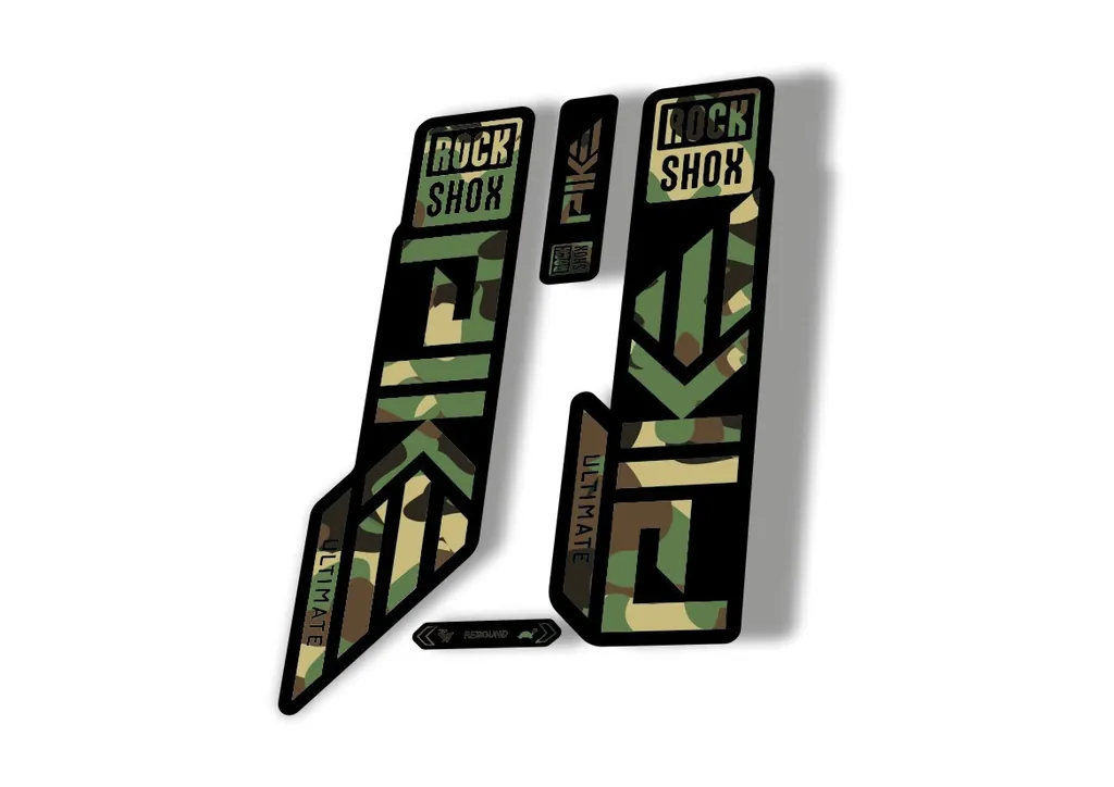 Rock Shox PIKE ULTIMATE 2023 Mountain Bike Cycling Decal Sticker Camo - 1