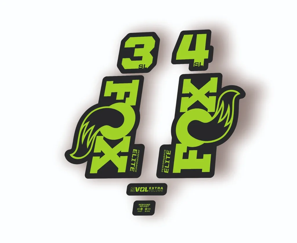 FOX 34 SL Elite Performance 2026 Fork Factory Decal Sticker Adhesive Green - 1