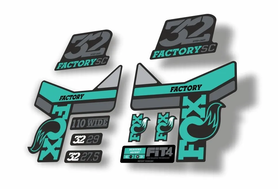 FOX 32 Step Cast SC Fork Suspension Factory Decal Sticker Dolphin - 1