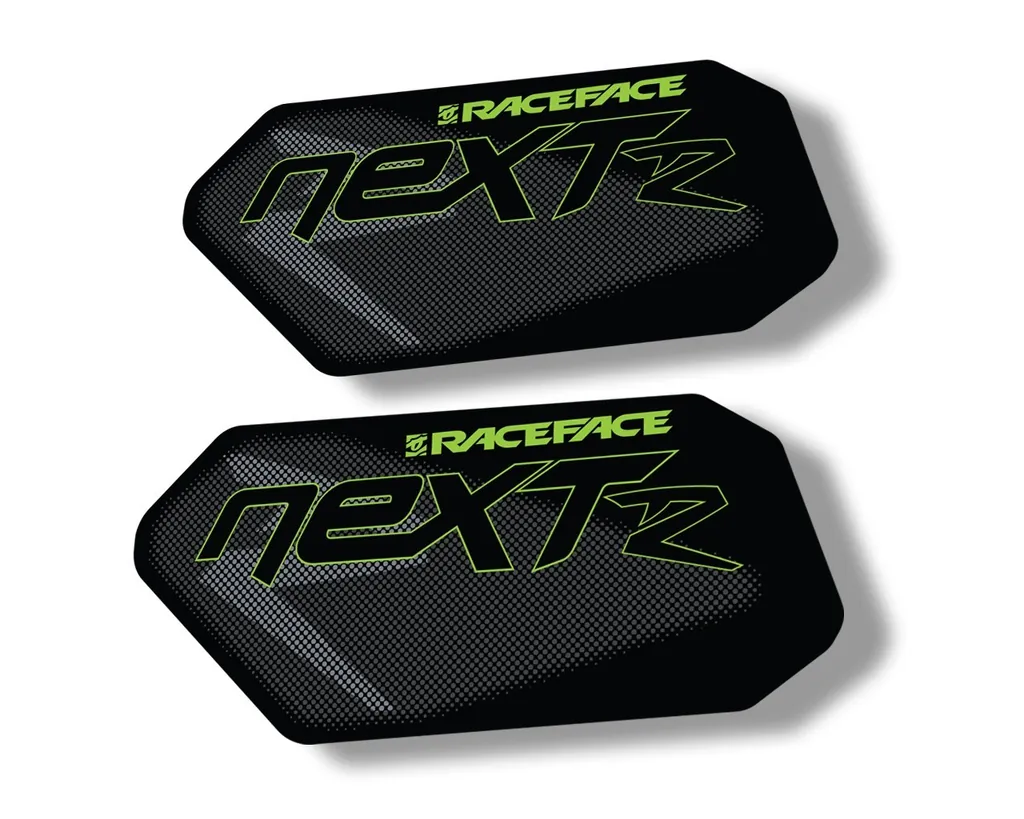 Race Face Next R Crank Decals Set Sticker Mountain Bike Adhesive Green 2Pcs - 1