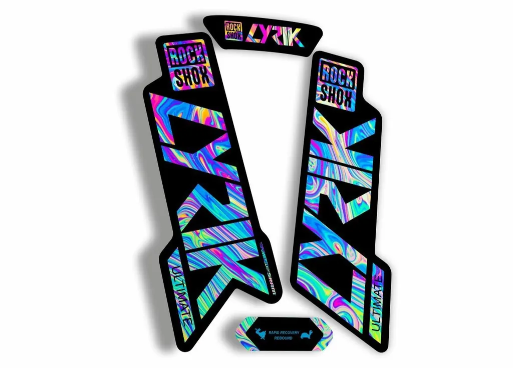 Rock Shox Lyrik Ultimate 2020 Fork Decal Bike Cycling Sticker Oil Slick 1 - 1