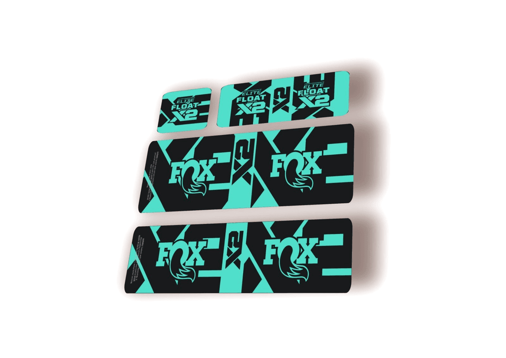 FOX Float X2 Elite 2026 Rear Shock Decal Sticker Kit Adhesive Dolphin - 1
