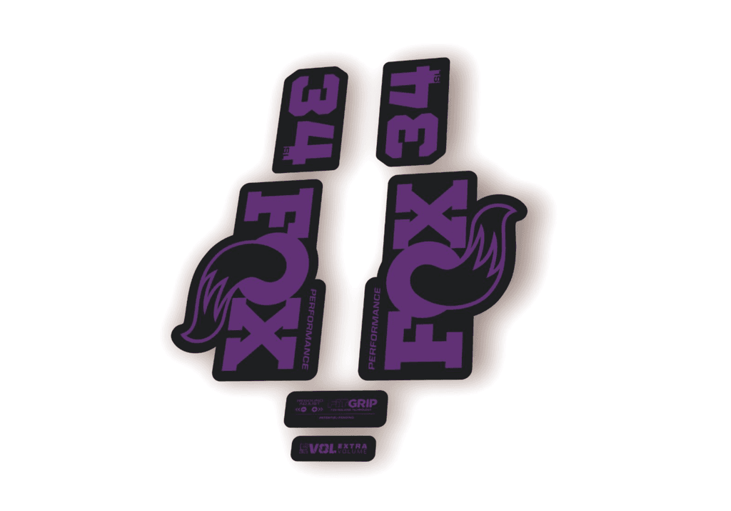 FOX 34 SL Performance 2026 Fork Factory Decal Sticker Adhesive Purple - 1