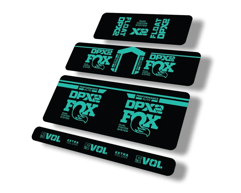 FOX Float DPX2 Performance Elite 2021 Rear Shock Suspnsion Sticker Decal Dolphin - 1