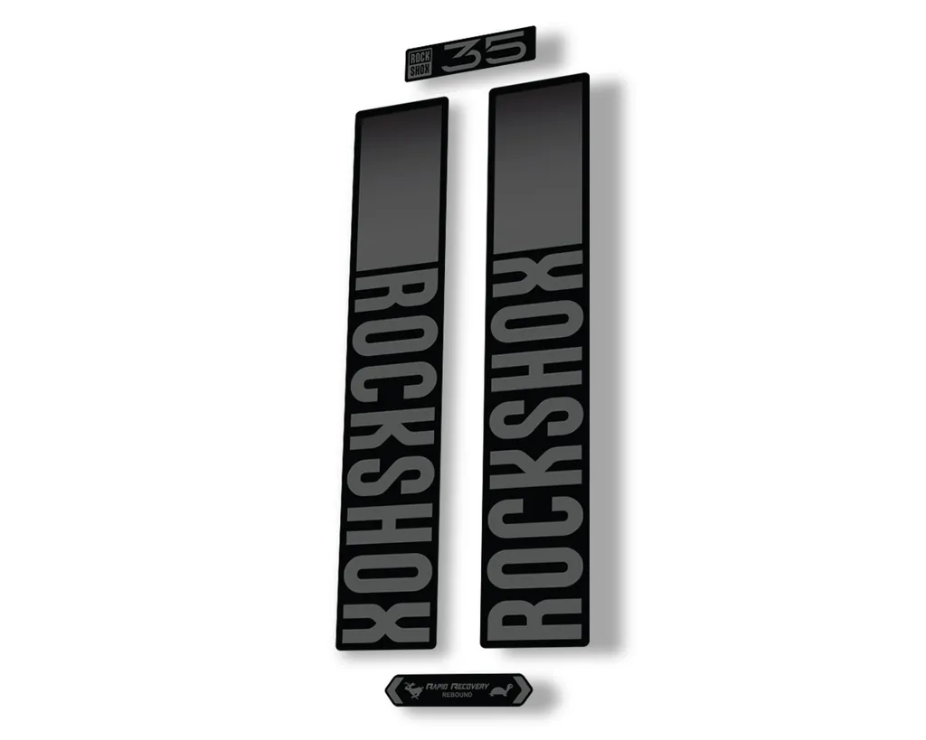 Rock Shox 35 2021 Fork Decal Mountain Bike Cycling Sticker Adhesive Gray - 1
