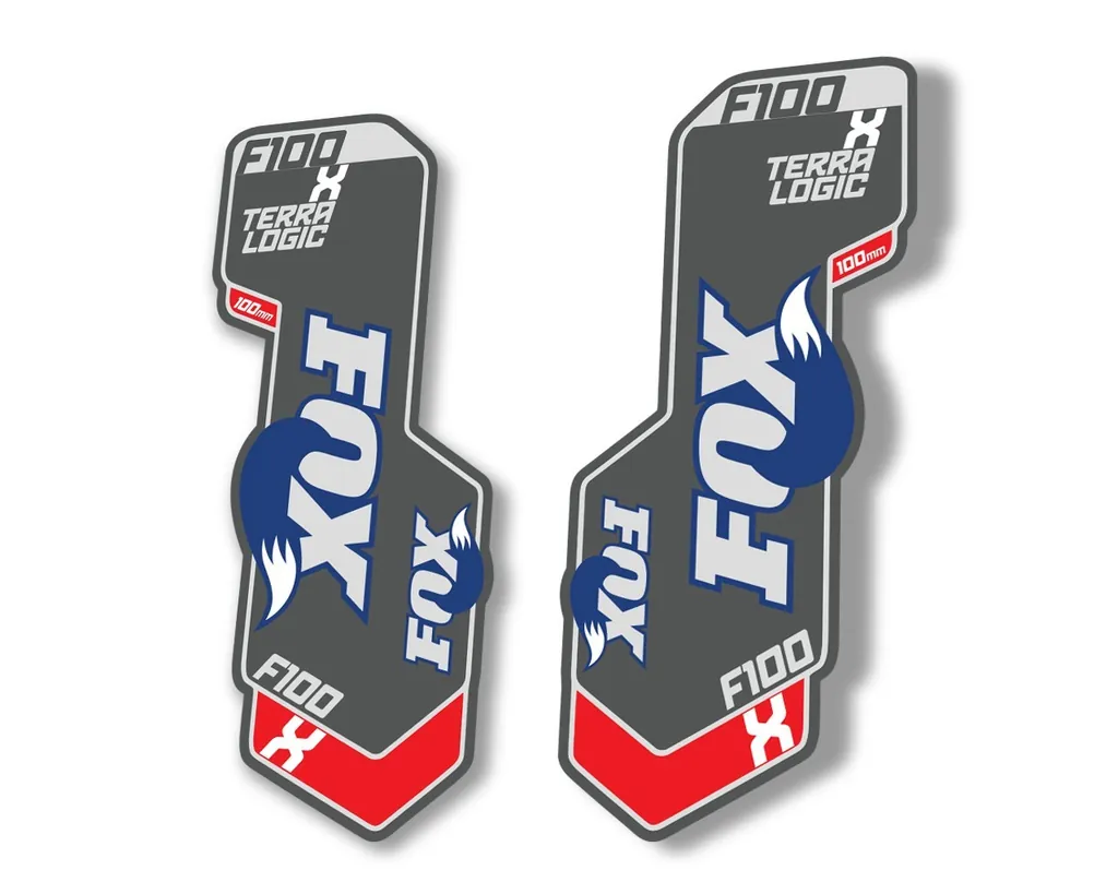 FOX Float X F100 Terra Logic 2009 Fork Suspension Factory Decal Sticker Adhesive - 1