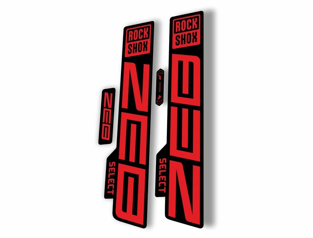 Rock Shox ZEB 2021 Select Mountain Bike Cycling Decal Sticker Adhesive Red - 1
