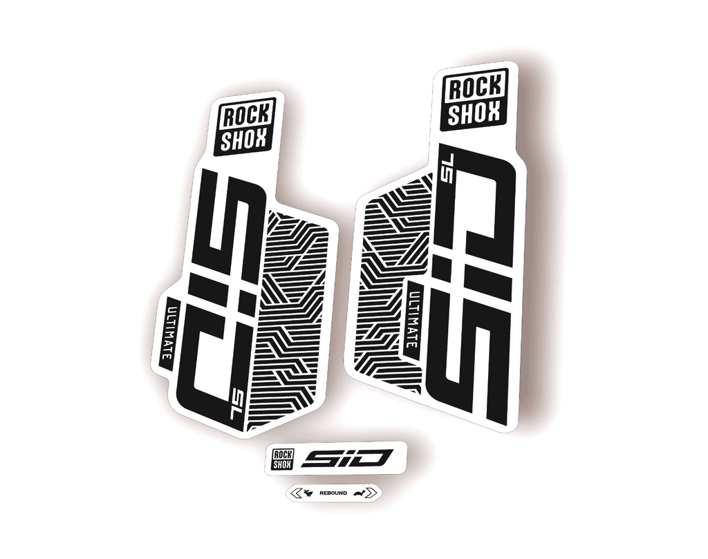 Rock Shox SID SL ULTIMATE 2025 Flight Attendant Bike Cycling Decal Sticker Black - 1