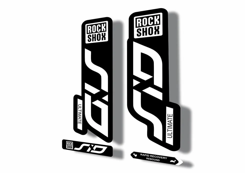 Rock Shox SID 2020 ULTIMATE Mountain Bike Cycling Decal Adhesive Sticker White - 1