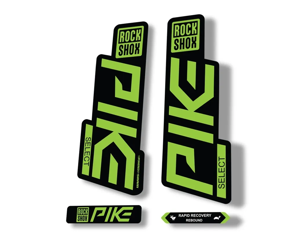 Rock Shox PIKE SELECT 2020 Fork Decal Mountain Bike Cycling Sticker Green - 1
