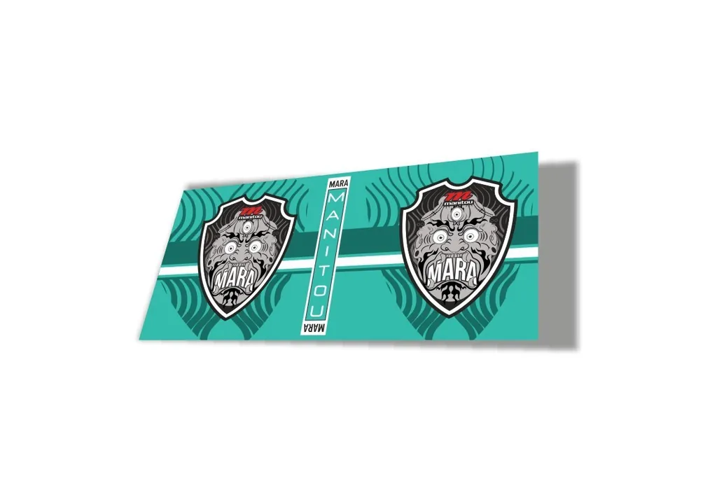 Manitou Mara 2020 Rear Shock Suspension Factory Sticker Decal Dolphin - 1